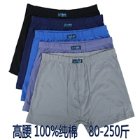 Kích thước lớn đồ lót nam cotton boxer nam cộng với phần dài của cotton trung niên eo cao kích thước rộng chân dài dày quan lot nu dep