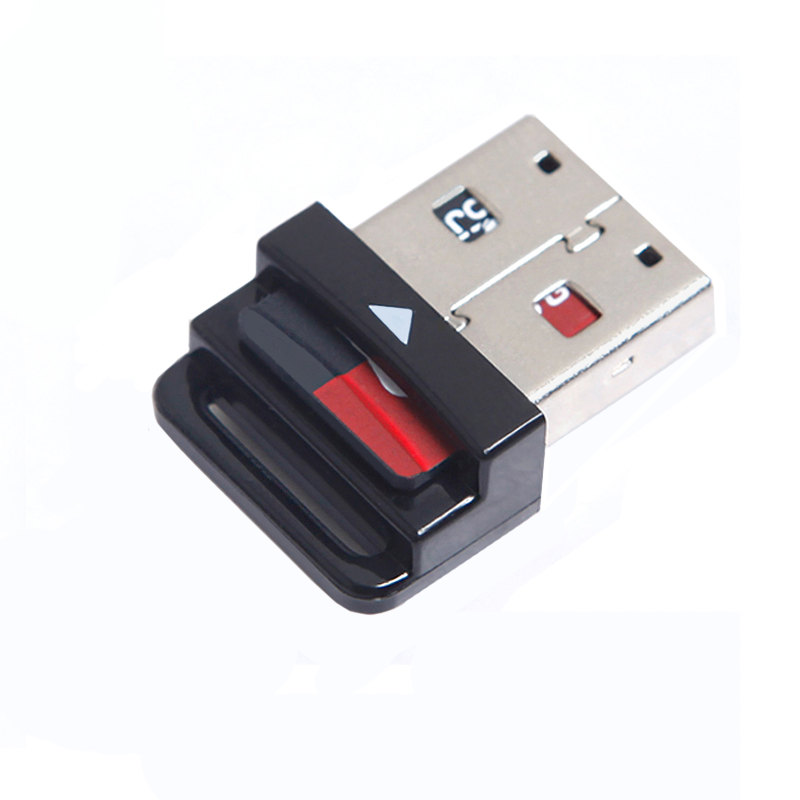 迷你车载Micro sd内存卡读卡器TF千 车用mini小USB型汽车音乐