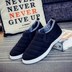 Giày vải nam cộng với nhung hai đôi giày cotton mùa thu và mùa đông thấp để giúp giày trung niên giản dị giữ ấm cho bố giày xtep Giày thấp