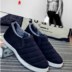 Giày vải nam cộng với nhung hai đôi giày cotton mùa thu và mùa đông thấp để giúp giày trung niên giản dị giữ ấm cho bố giày xtep Giày thấp