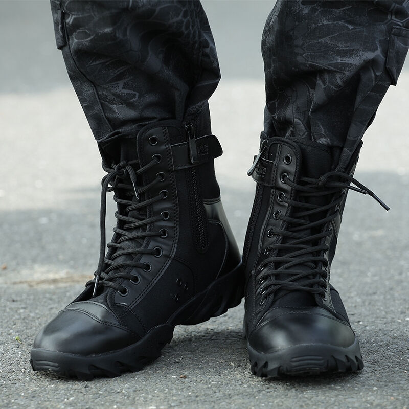 新品盾郎黑色特种兵军靴男超轻型作战靴户外透气战术靴耐磨空降伞