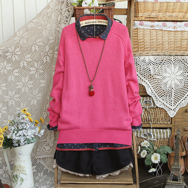 晒几<em>款宽松毛衣</em> 胖瘦MM都好<em>穿</em>哦 - 服饰搭配 -