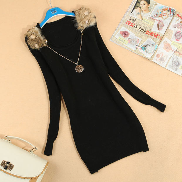 修身款<em>毛衣裙</em> 内搭单<em>穿</em>都实用 - 服饰搭配 - 瑞丽