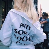 教练 kanye 外套 风衣 SOCAIL 现货 夹克 SOCIAL ASSC CLUB ANTI