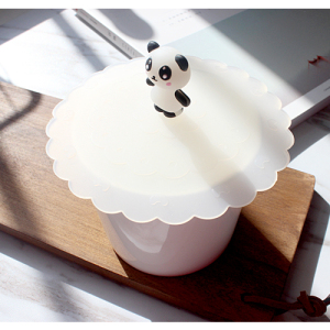 12cm食品级硅胶卡通杯盖