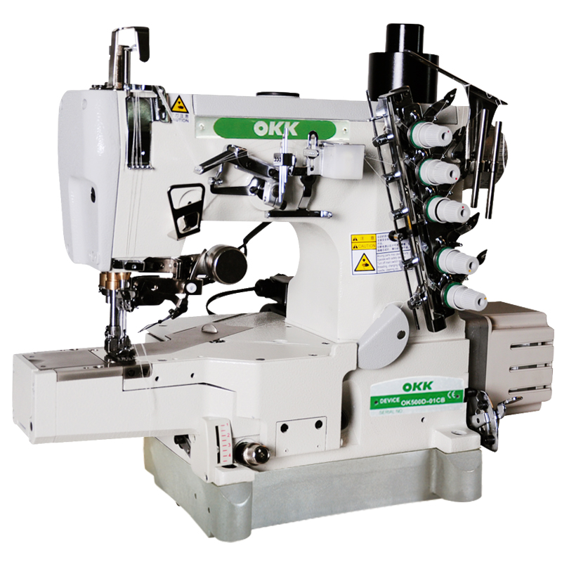 okk600工业三针五线自动剪线线装置绷缝机缝纫机
