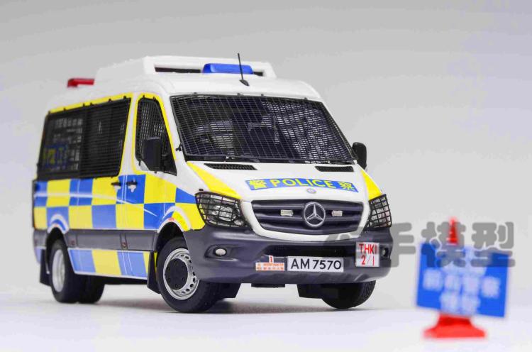 aurora 1/43 香港警车 奔驰 冲锋车 hkp交通部路牌运输车汽车模型