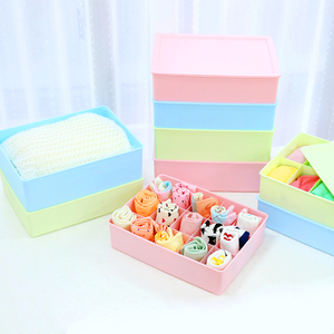 糖果色创意塑料有盖收纳盒