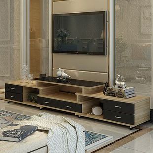 北欧电视柜茶几组合简约现代创意木质家具小户型客厅电视机柜矮柜