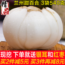40g甘肃特产农家纯天然特级食用甜兰州白合真空 陇卉新鲜百合500g