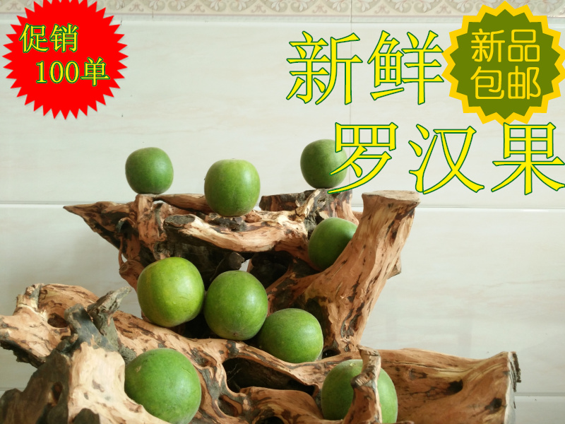 16新鲜桂林永福罗汉果生的罗汉果花茶特产特级3斤装大果包邮促销