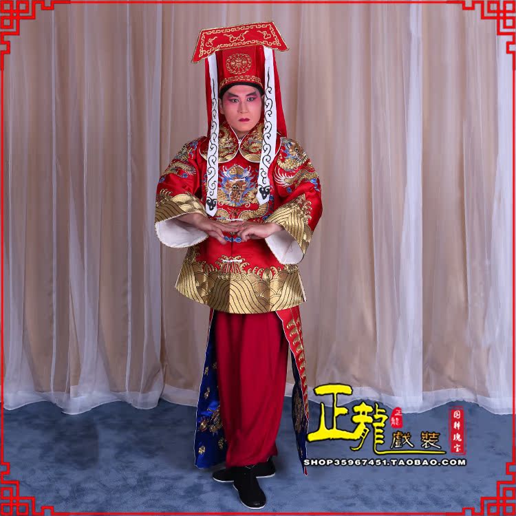 祥龙牌 京剧戏曲服装包公王朝马汉张龙赵虎服装 好大缎全金马褂