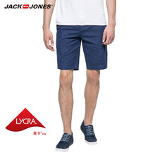 暗纹印花水洗休闲短裤 216315503 弹力修身 JackJones杰克琼斯男装
