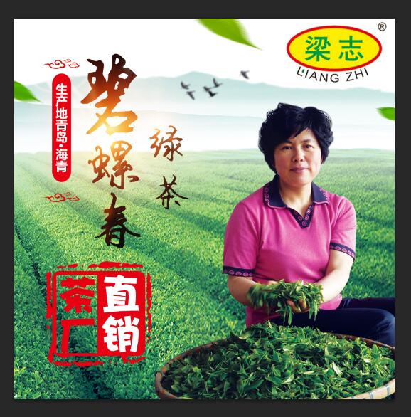 海青茶叶 雨前一级袋装碧螺春炒青绿茶嫩芽 2016新茶礼盒春茶500g