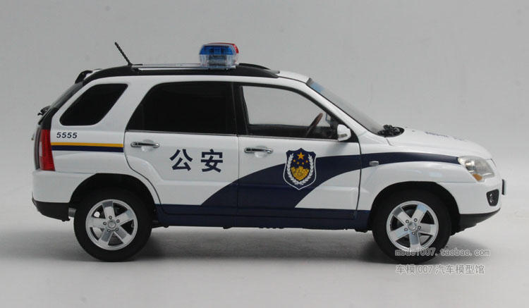 原厂1:18 东风悦达 起亚狮跑 kia sportage 狮跑警车 汽车模型