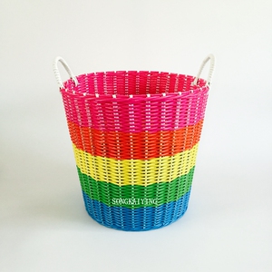 粗管脏衣篮塑料藤编织篮