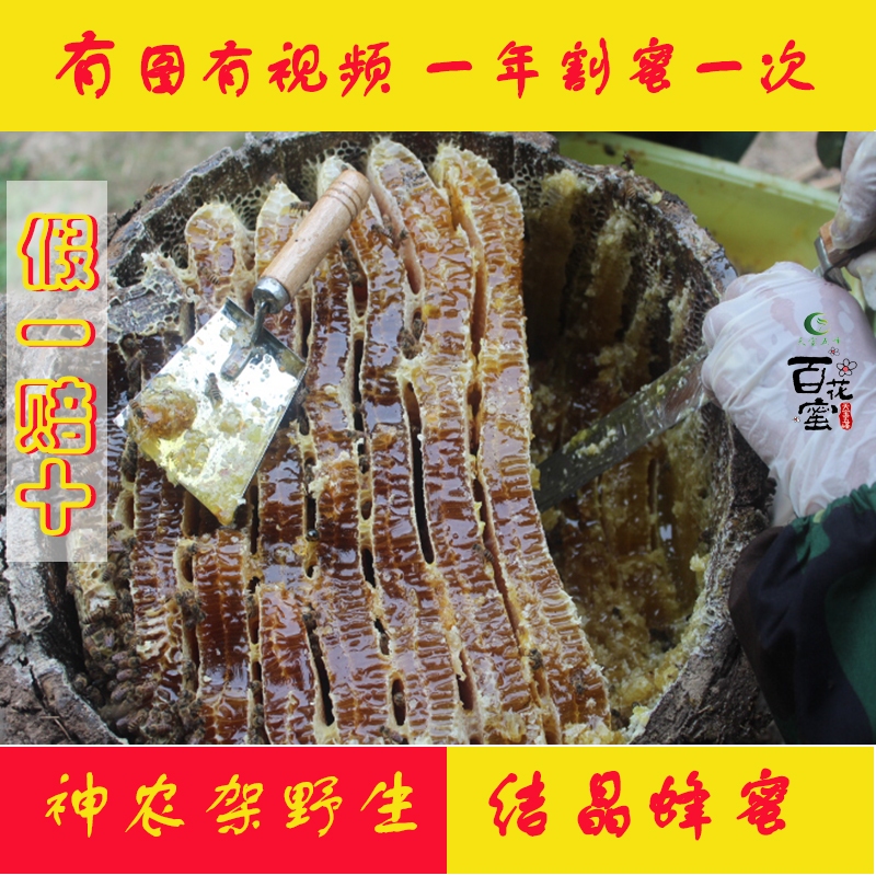 神农架土蜂蜜天然野生蜂蜜纯农家蜂蜜十堰土蜂蜜百花蜜2斤包邮