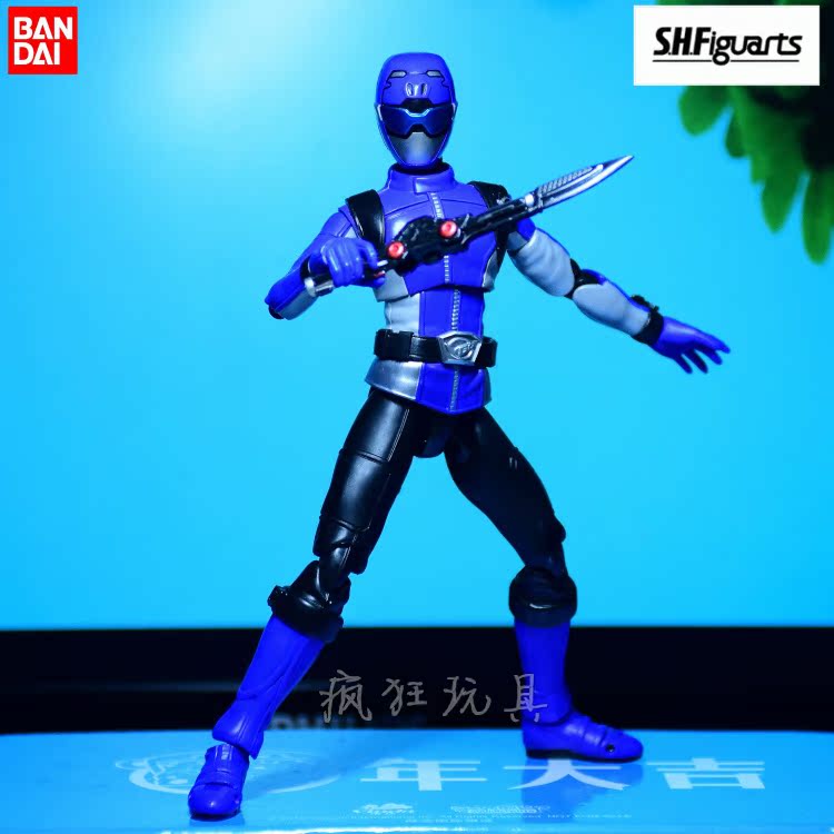 万代bandai shf 可动人偶模型手办 特命战队 蓝战士 散货