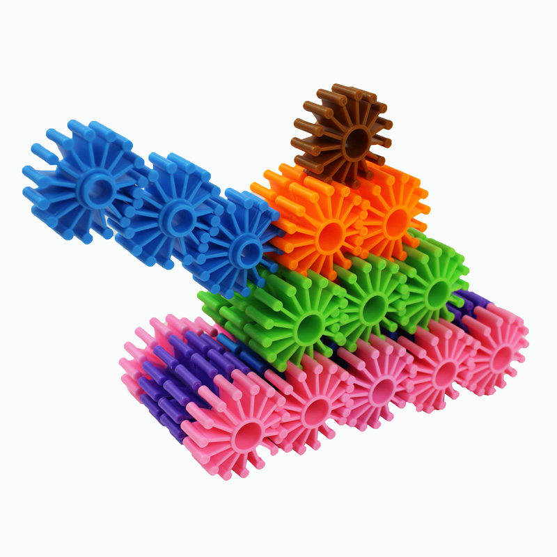 加厚齿轮拼插拼装塑料积木幼儿园儿童益智力早教启蒙拼图玩具
