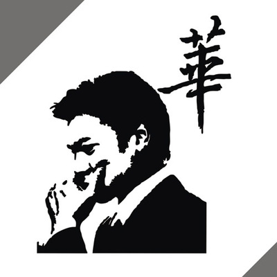 汽车贴纸 刘德华 头像 反光车贴 个性车贴 车贴