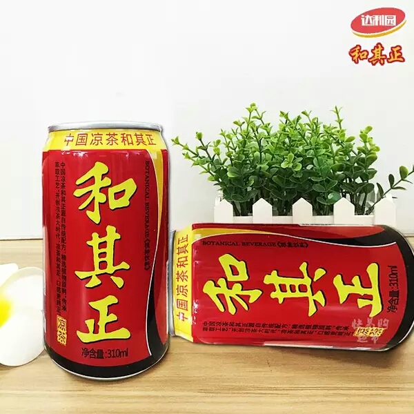 和其正310ml 24听整箱凉茶 罐装和其正凉茶 杭州送货 30箱起拍