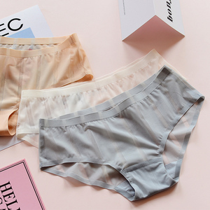 日系条纹一片式无痕内裤