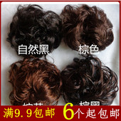 发饰假发大花卷新娘盘发造型蓬松卷发包花苞头丸子头发圈儿童 韩版