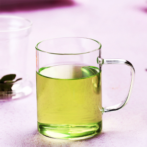 包邮办公室茶水杯花茶杯耐热玻璃杯子带盖男士