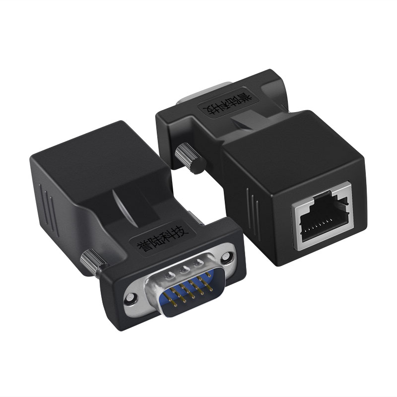 vga转rj45转接头网线转vga网线连接器显示器转网线接头vga延长器