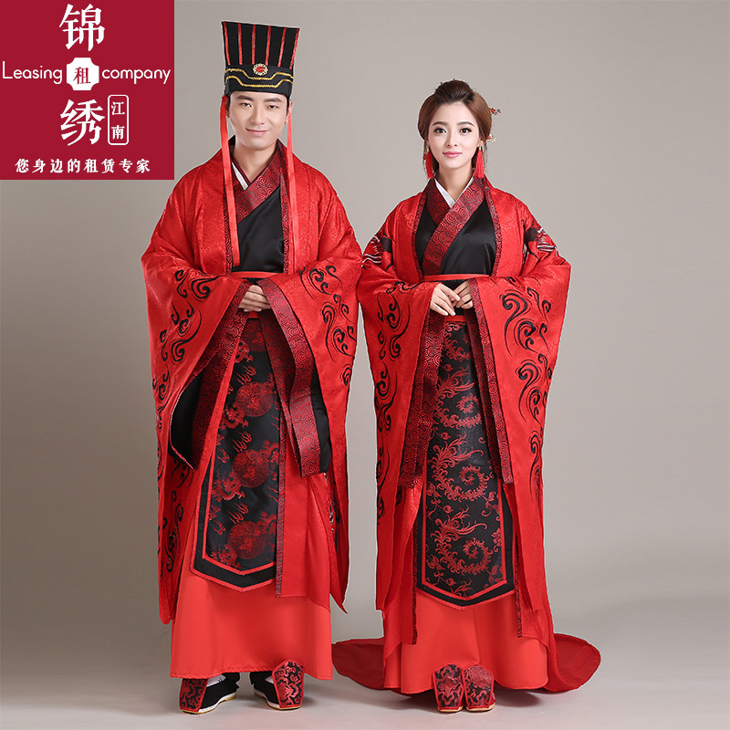 查看淘宝古代婚服出租 汉服 中世纪婚礼 贵妃 皇帝皇后演出服新娘婚服