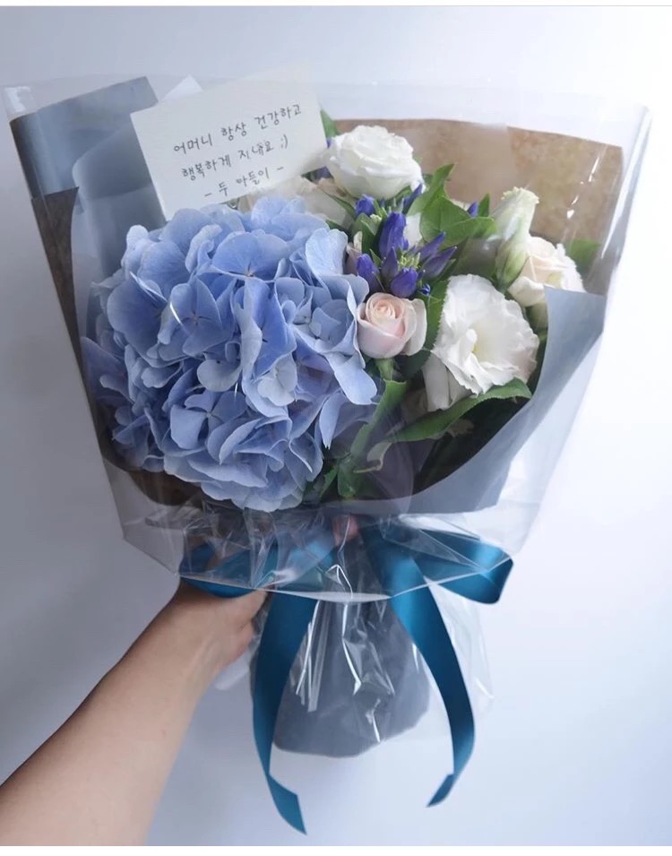 蓝色绣球花束,蓝色绣球花束图片,价格,介绍和评价_第5