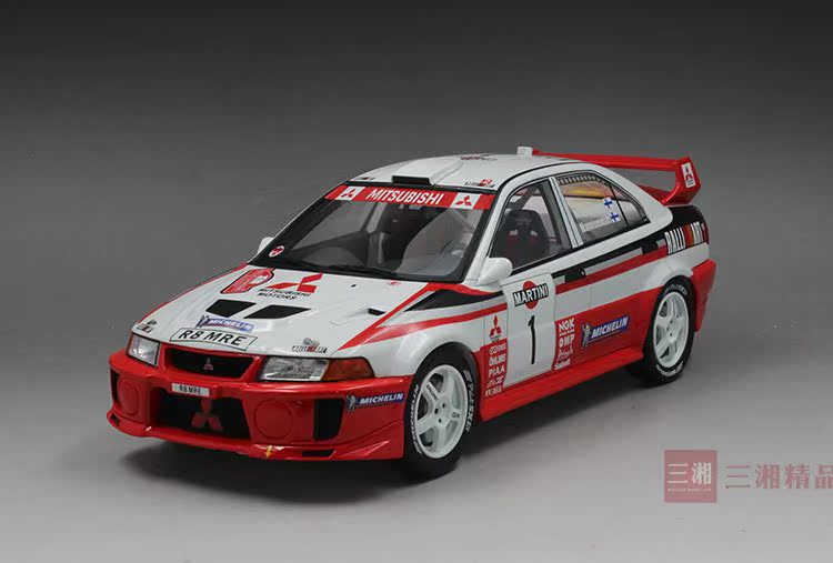 现货tarmac works蓝色1:43三菱 蓝瑟evo lancer 6.5汽车模型