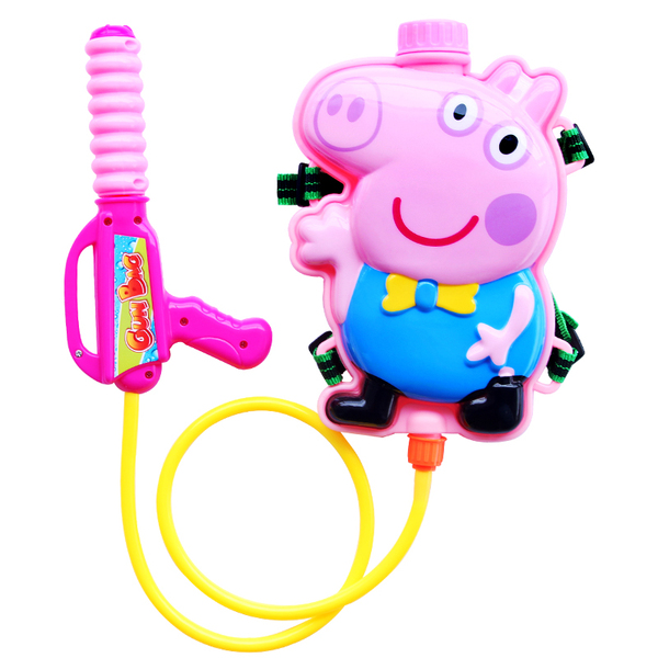 千奇坊儿童背包水枪戏水漂流沙滩抽拉式大容量高压气压力玩具水枪-369返利网