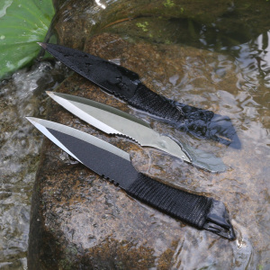 正品套装小直刀美国绑腿军刀户外防身潜水求生