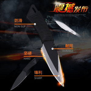 正品套装小直刀美国绑腿军刀户外防身潜水求生