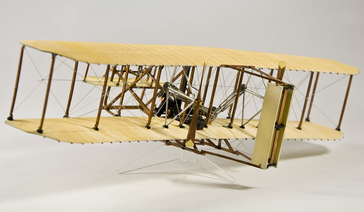 5243 1/39 飞行者一号 莱特兄弟双翼飞机 wright flyer