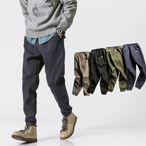 加绒立裁青少年工装裤