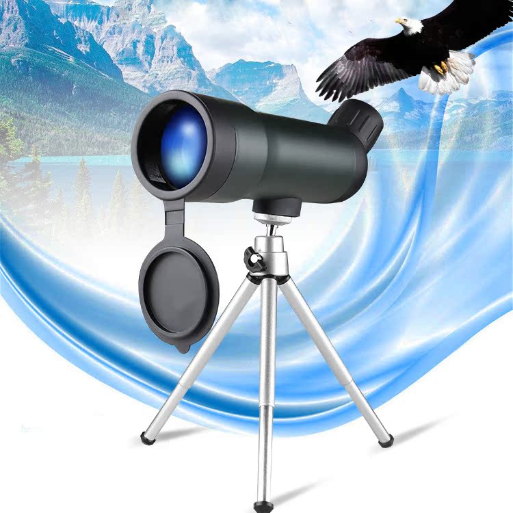高清20倍迷你望眼镜单孔单筒望远镜超远微光夜视 非军