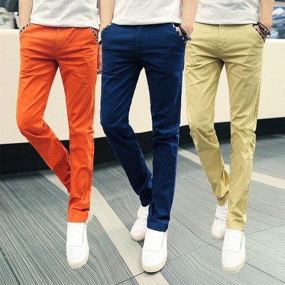 哈伦裤男裤子春夏青少年休闲裤男修身薄款小脚