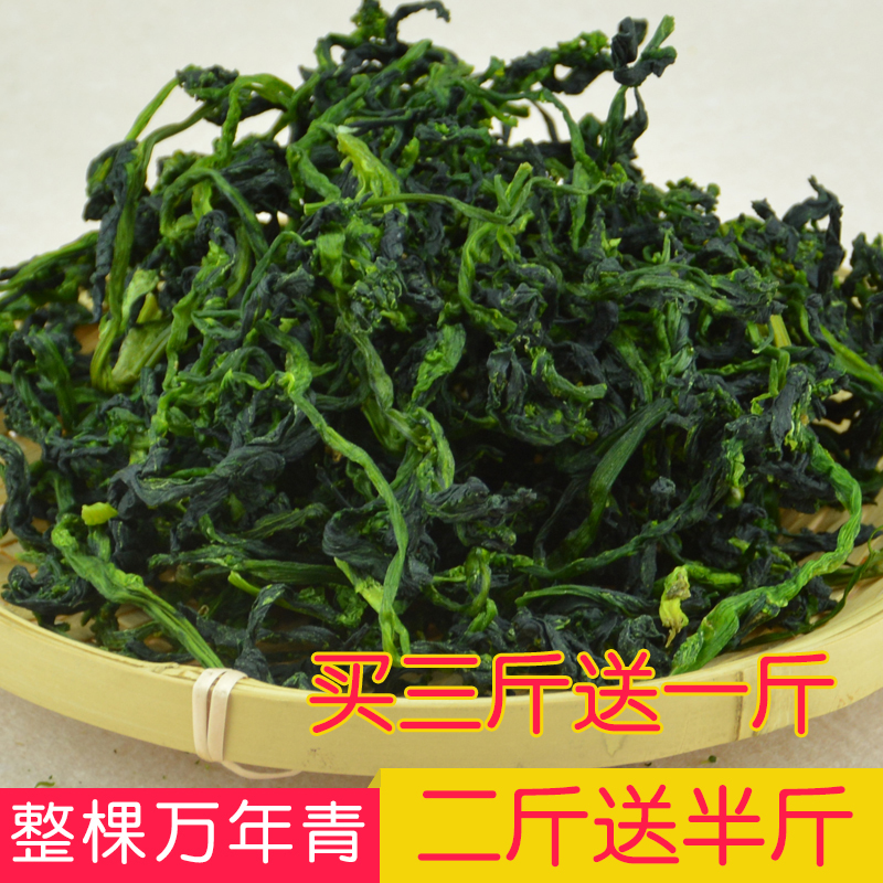 蓟县特产 万年青 野菜 干菜 脱水蔬菜 嫩菜心 橄榄菜 菜干 500g