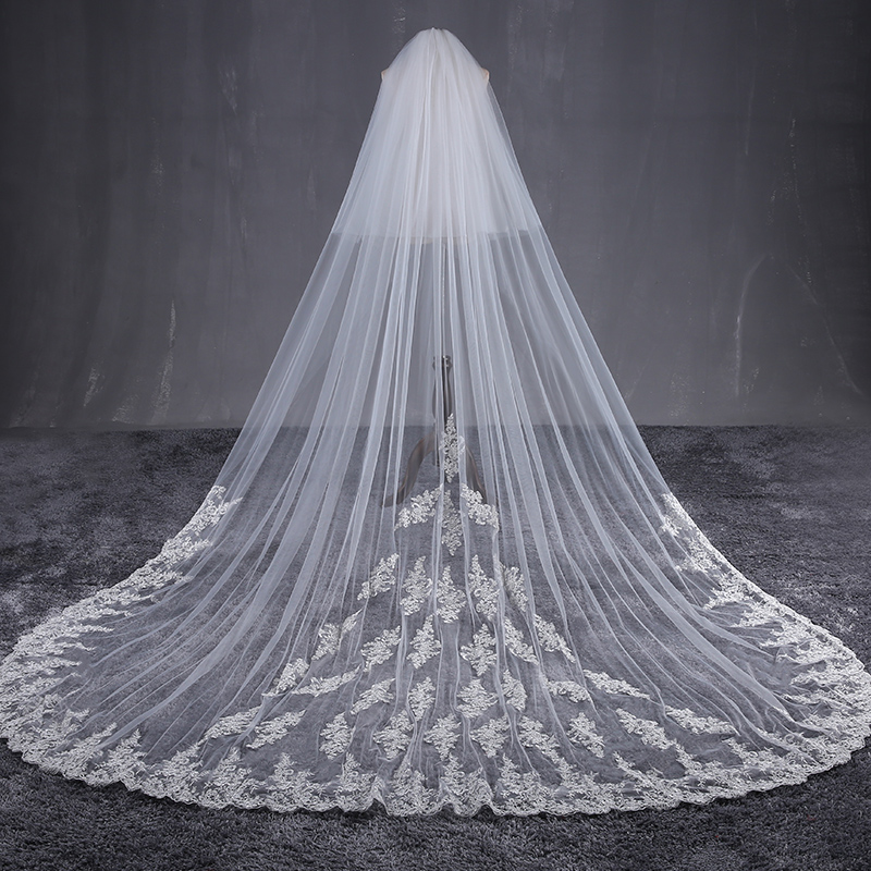 正品[长头纱]婚纱长头纱5米的评测 3米长头纱图