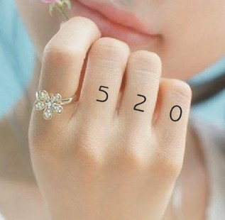 英文纹身贴26个字母数字名字手指情侣虎口tattoo男女英文纹身防水