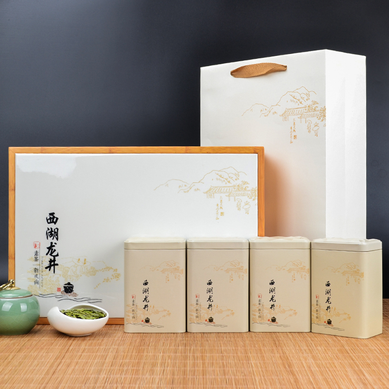 2016新茶 杭州西湖龙井礼盒装 明前特级绿茶 浓香型茶叶茶农直销