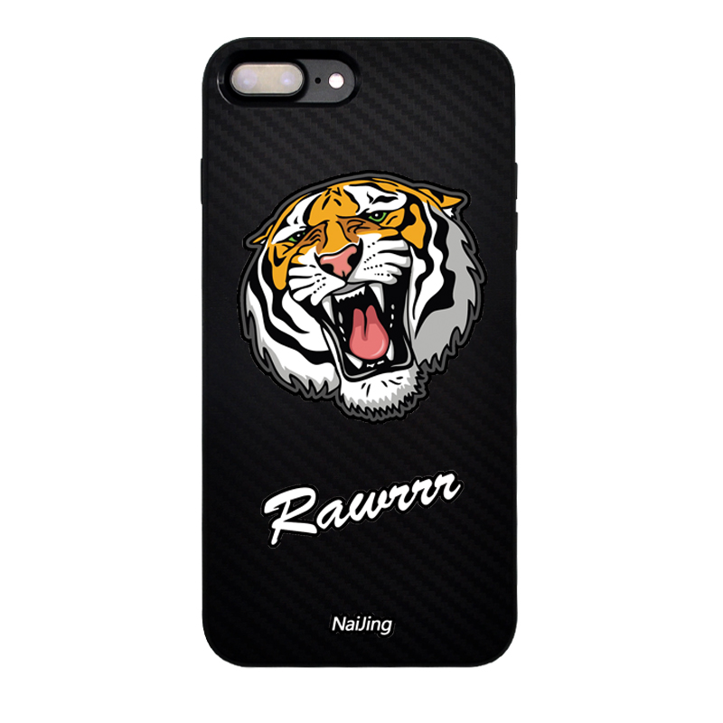耐兢潮牌老虎tiger苹果iphone8 plus手机壳 ip8全包防