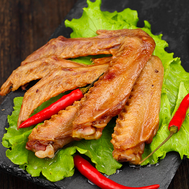 鸭翅小包装鸭货蜜汁烤翅麻辣肉类小零食小吃香辣卤味鸭翅卤味零食