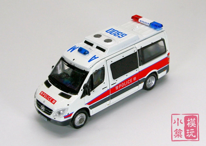 tiny city #44 1/76 hkp 奔驰平治斯宾特冲锋车 香港警车模型