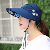 可折叠防晒太阳帽遮阳帽 帽子女夏天休闲百搭出游防紫外线骑车韩版