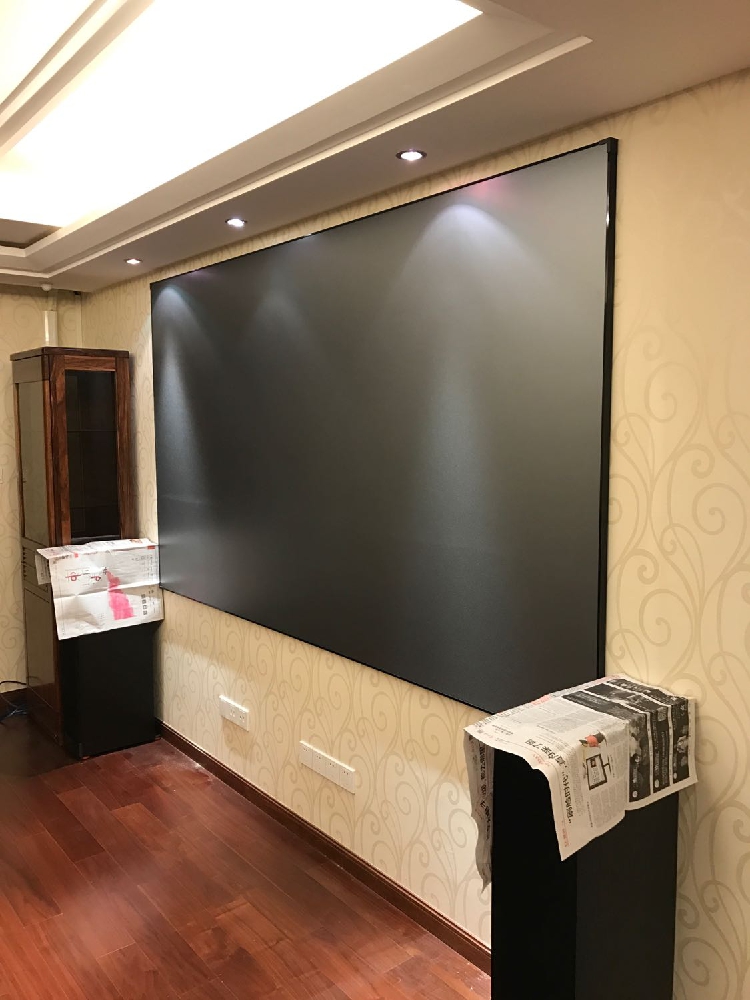 影辉抗光幕 4K抗光屏幕 100寸高清黑栅硬屏 超