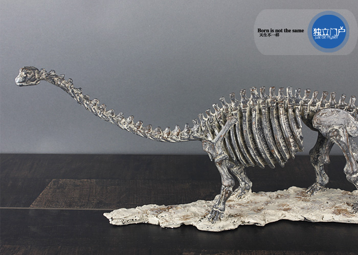 侏罗纪白垩纪恐龙梁龙骨架骨骼化石标本模型道具装饰品摆件工艺品