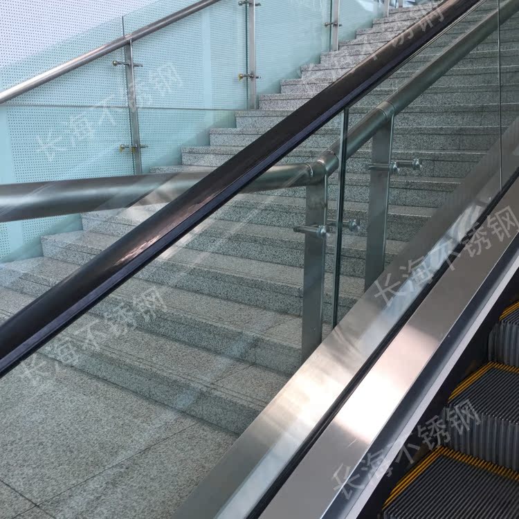 非标定制 不锈钢立柱 工程护栏 披玻璃楼梯栏杆 304扶手 厂家直销